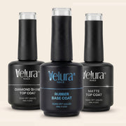 Rubber Base, Shine & Matte Top Coat Set