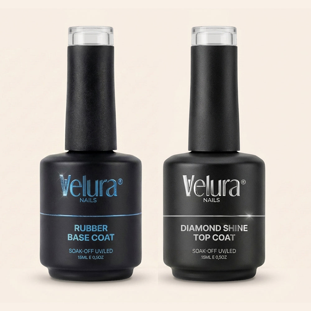 Rubber Base & Shine Top Coat Set
